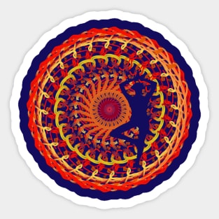 Mandala Woman T-shirt Sticker